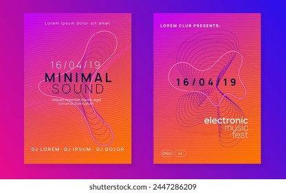 Party Background. Fest Poster. Sound Festival Template. Green Music Magazine. Concert Cover. Nightclub Beat Illustration. Blue Techno Flyer. Violet Party Background