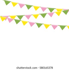 Party background with flags vector