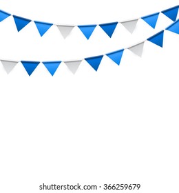 Party Background with Flags Vector Illustration. EPS10
