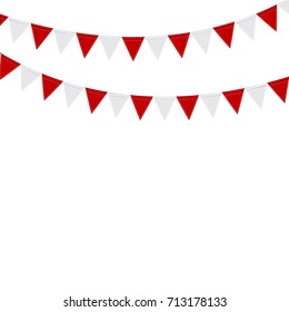 Party Background with Flags Vector Illustration. EPS 10
