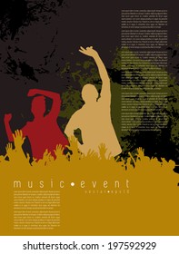 Party background for poster on banner. Editable vector