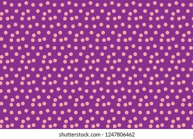 Party background random scattered pink dots seamless pattern. Vector illustration.