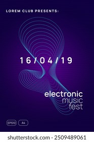 Party Background. Trance Vector. Night Club Poster. Sound Concert Graphic. Pink Music Magazine. Green Dance Banner. Nightclub Audio Illustration. Violet Party Background