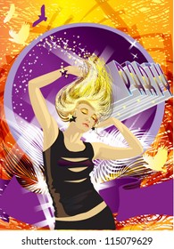 Party Background. Vector Illustration
