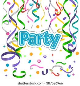 Party background, vector illustration