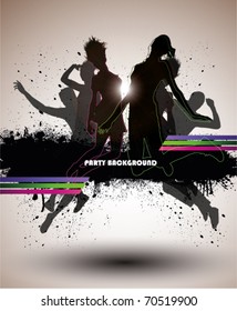 Party Background, vector illustration.