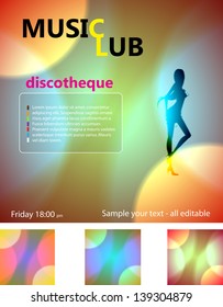 Party Background, Vector Illustration set. EPS10,  easy all editable