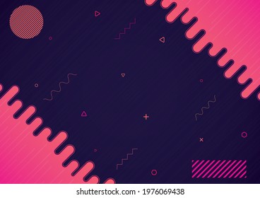 Party background wave shape geometric design. vector illustration.