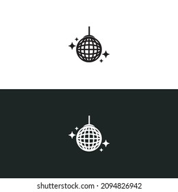 Party ball icon isolated of flat style design on white background