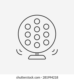 party ball line icon
