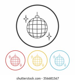 party ball line icon