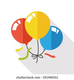 party balloon flat icon