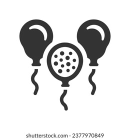 Party balloon Icon, Vector Graphics