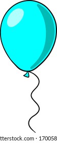 Party balloon illustration, sketch style.
