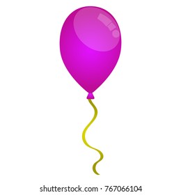 Party balloon isolated on white background, Vector illustration