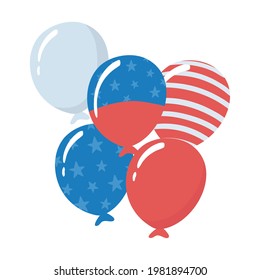 party balloons celebration decoration isolated