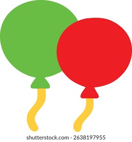 Party Balloons Celebration with fun vector graphic.