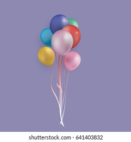 Party balloons design. Vector illustration