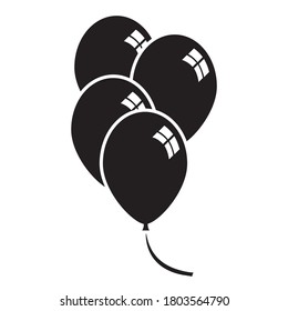 Party balloons on white background vector illustration