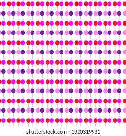 Party balloons simple vector pattern