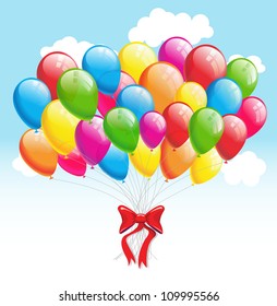 Party balloons. Vector illustration