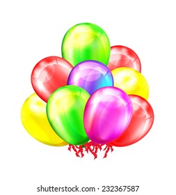 Party balloons. Vector illustration