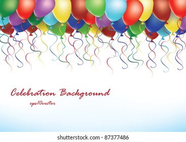 Party balloons vector illustration