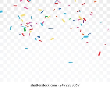 Party banner with colorful confetti