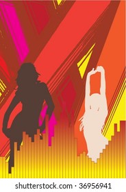 Party banner with copy space