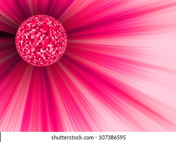 Party Banner with Disco Ball. EPS 8 vector file included