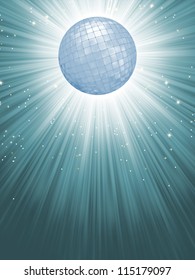 Party Banner with Disco Ball. EPS 8 vector file included