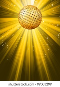 Party Banner with Disco Ball. EPS 8 vector file included