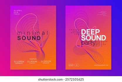 Party Banner. Trance Invite. Green Dance Event. Edm Festival Graphic. Dj Design. Pink Music Flyer. Nightclub Beat Invitation. Violet Party Banner