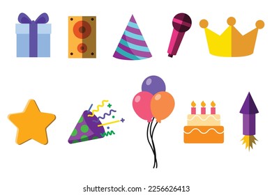 Party, Birthday, Holidays Icon Set