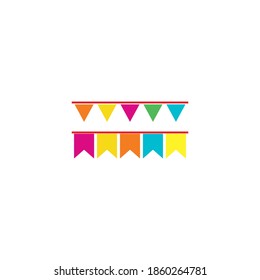 party birthday icon set vector symbol