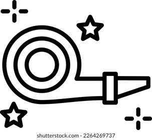 Party Blower Line Vector Icon Design
