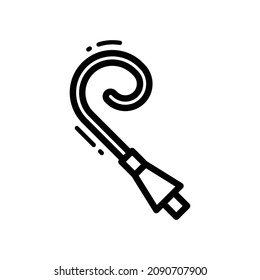 Icono lineal del ventilador de posición, Vector.