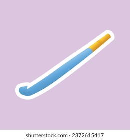 Party blower on lilac background