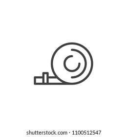Party blower outline icon. linear style sign for mobile concept and web design. Popper whistle simple line vector icon. Symbol, logo illustration. Pixel perfect vector graphics