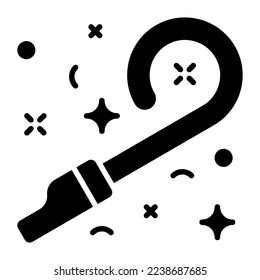 Party blower vector icon in modern and trendy style