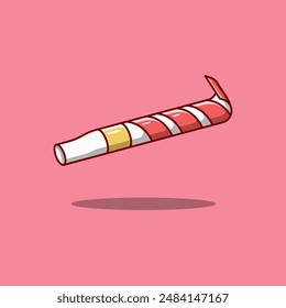 Party-Blowout. Geburtstagselement. Vektorgrafik Cartoon Illustration Icon.