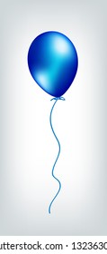 Party blue balloon