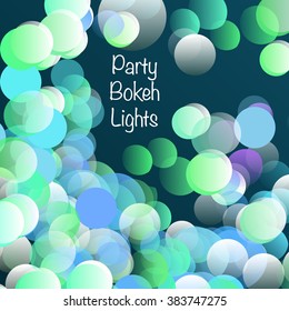 Party bokeh lights for poster background.