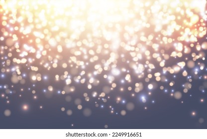 Party bokeh soft light abstract background, Vector eps 10 illustration bokeh particles, Background decoration