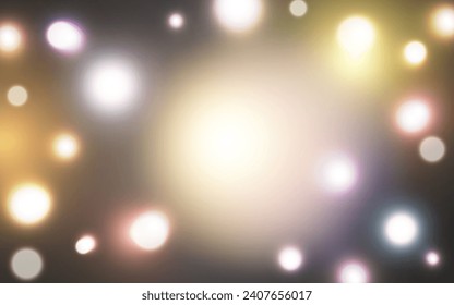 Paredes de fondo abstracto de luz suave, Vector eps 10 ilustración de partículas de bokeh, decoración de fondo