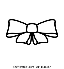 Party Bow Icon. Bold outline design with editable stroke width. Vector Illustration.