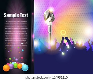 Party Brochure Flyer Vector Template