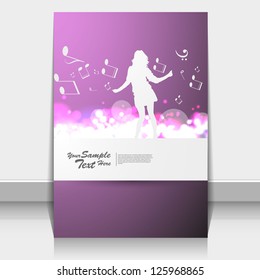 Party Brochure Flyer Vector Template