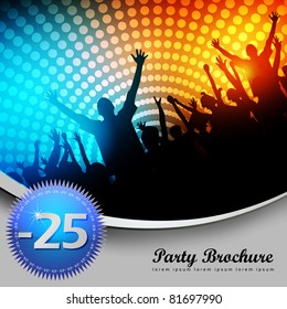 Party Brochure Template - EPS10 Vector Design