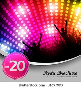 Party Brochure Template - EPS10 Vector Design